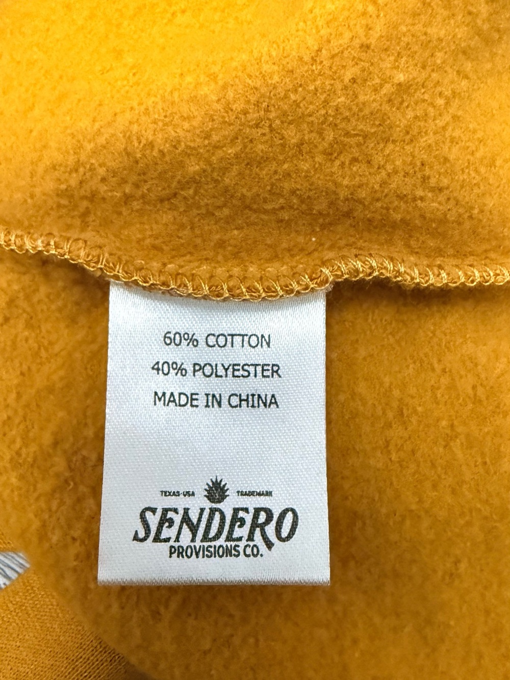 Sendero Provisions | No Luck Hoodie | Goldenrod | Size Large - Picture 6 of 6